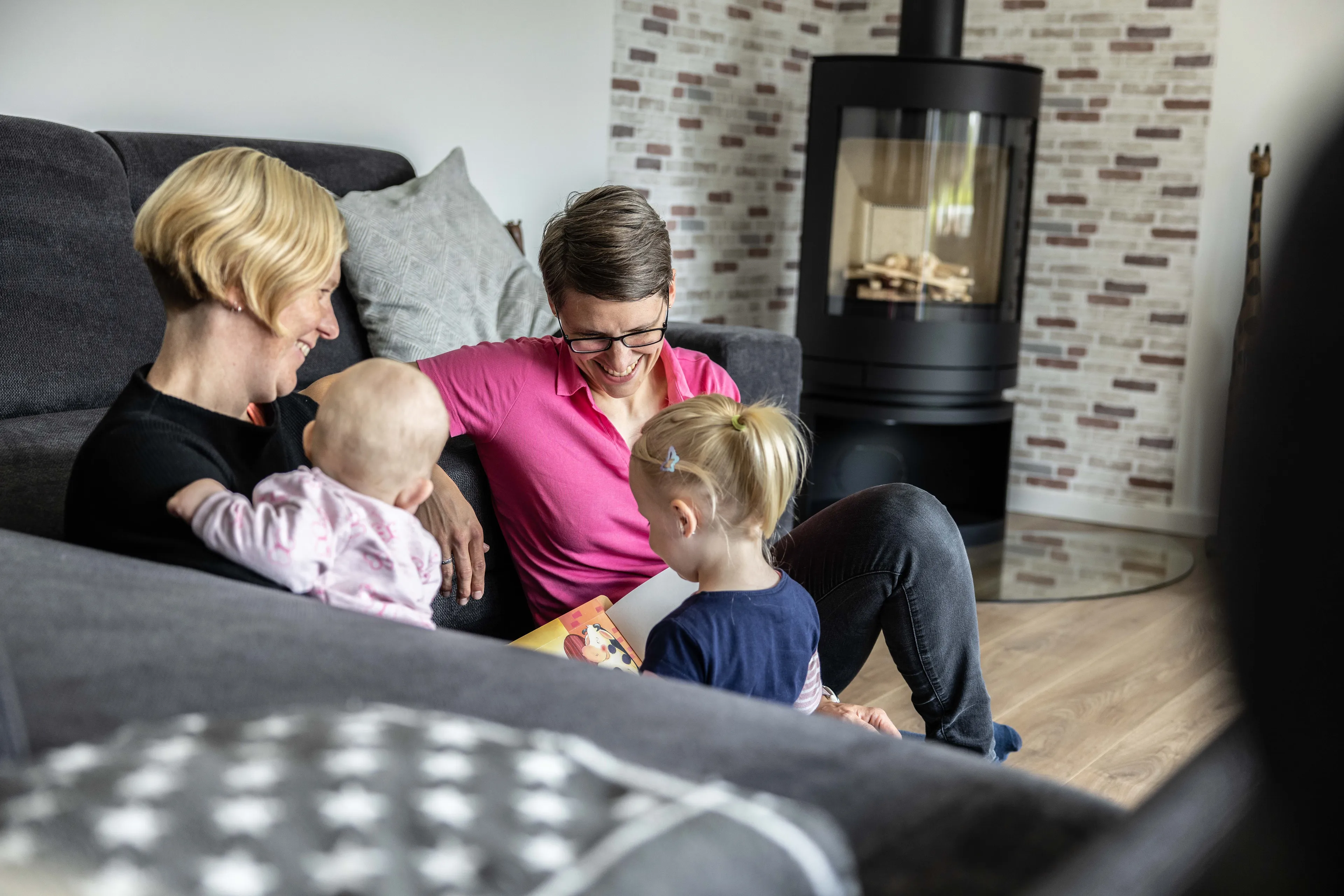 Beispiel-Familie die Geno-Werte widerspiegelt